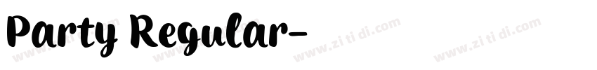 Party Regular字体转换 Party Regular字体转换